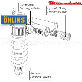 Amortisseur Ohlins HONDA VFR 1200 F (2010-2014) HO 013 (S46HR1C1S)