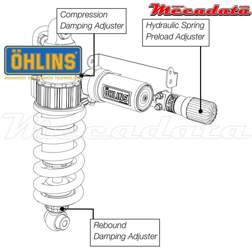 Amortisseur Ohlins HONDA VFR 1200 F (2010-2014) HO 013 (S46HR1C1S)