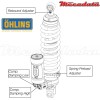 Amortisseur Ohlins HUSABERG FE 390 (2012-2012) HU 1284 TTX (T44PR1C2Q1)
