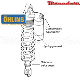 Amortisseur Ohlins HUSQVARNA TC 510 (1993-1999) HA 860 PFP (S46PR1C1)