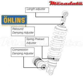 Amortisseur Ohlins HUSQVARNA NUDA 900 (2012-2012) HA 137 PFP (S46PR1C1L)