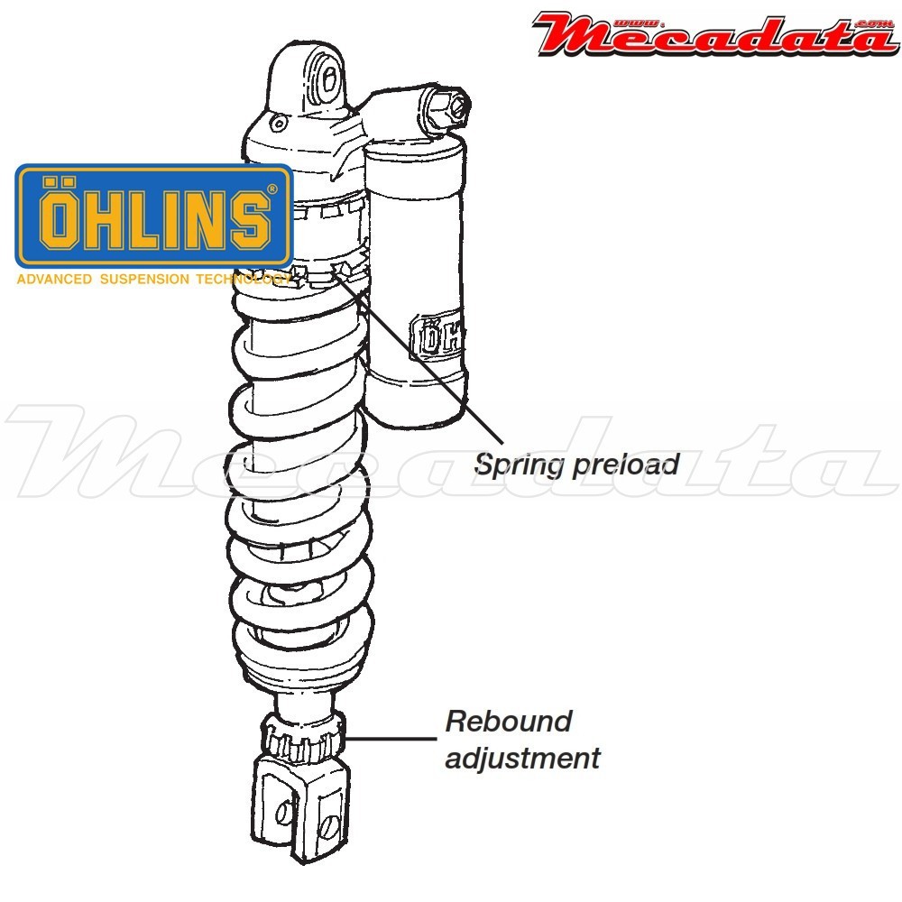 Amortisseur Ohlins KAWASAKI KX 125 (2001-2001) KA 191 PFP (S46PR1C2)
