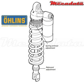 Amortisseur Ohlins KAWASAKI KX 125 (2003-2003) KA 391 PFP (S46PR1C2)