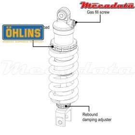 Amortisseur Ohlins KAWASAKI ZZR 1400 (2006-2016) KA 046 (S46DR1)