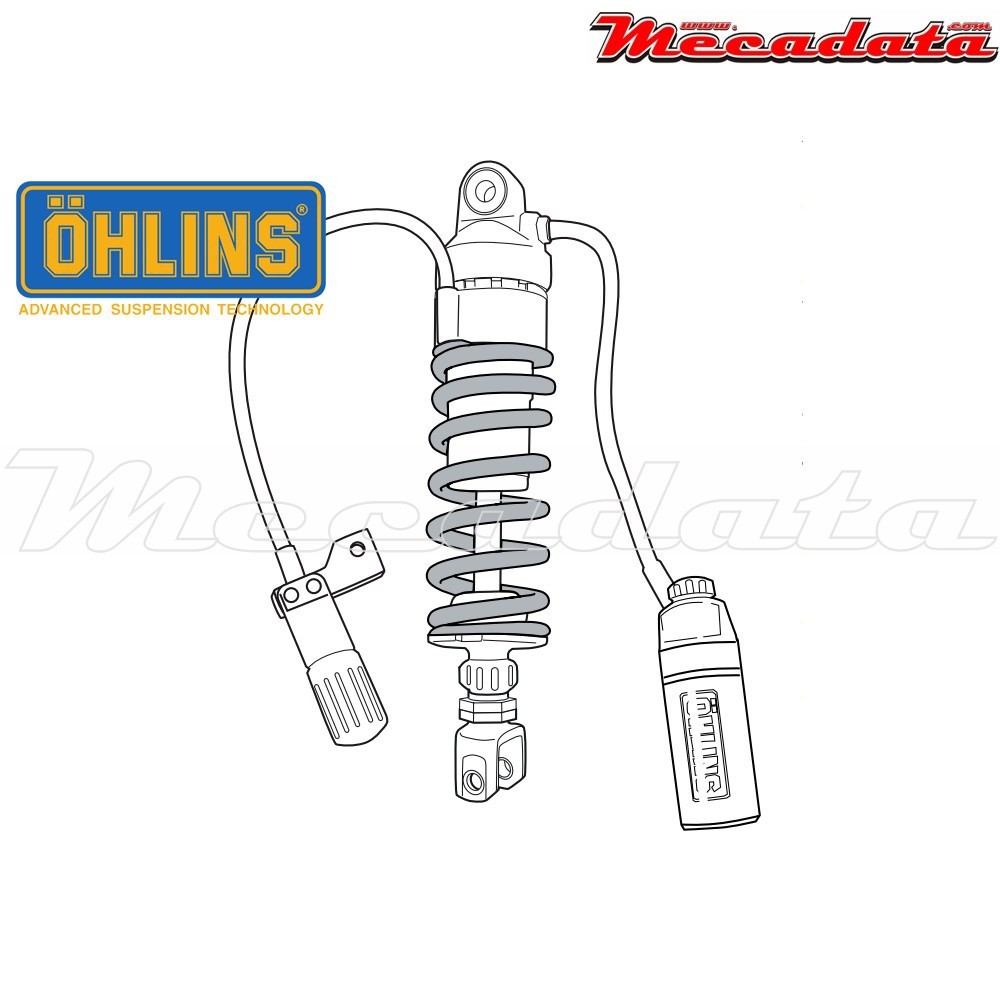 Amortisseur Ohlins KAWASAKI ZZR 1400 (2006-2016) KA 544 (S46HR1C1LS)
