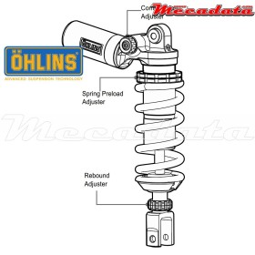 Amortisseur Ohlins KAWASAKI Z 800 (2013-2016) KA 020 (S46PR1C1)