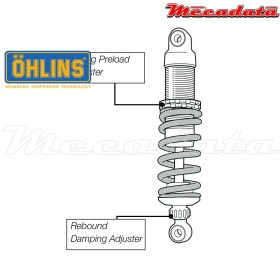 Amortisseur Ohlins KAWASAKI ER-6 F ABS (2009-2016) KA 037 (S46DR1)