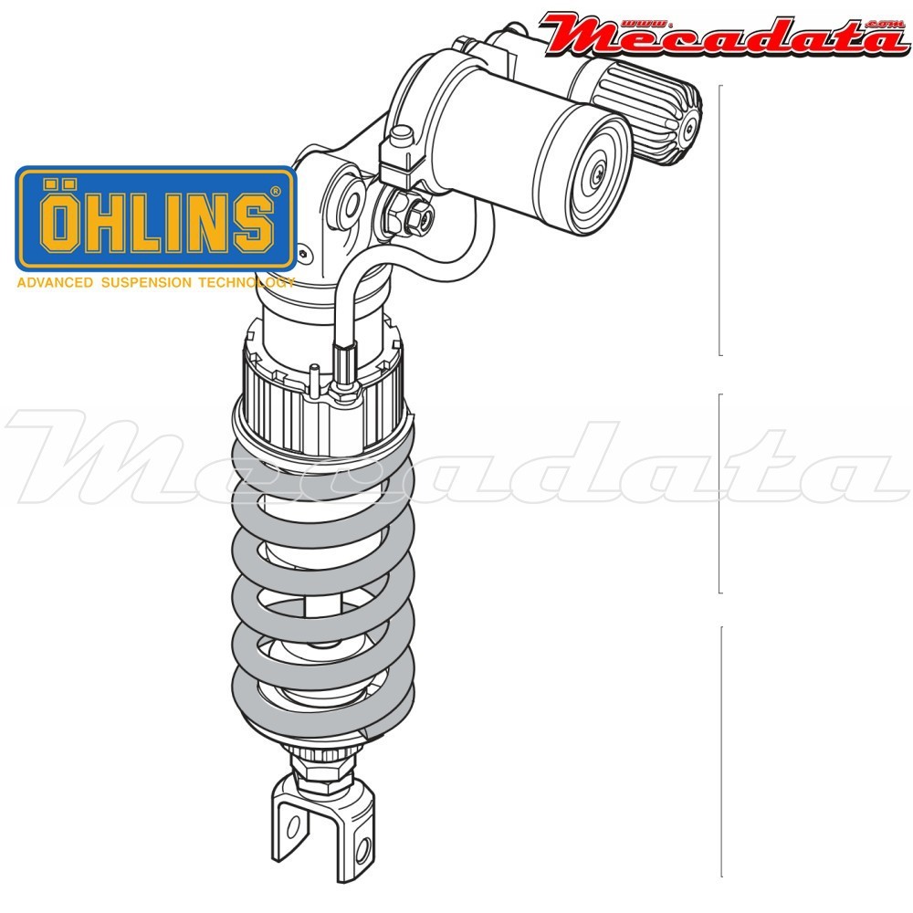 Amortisseur Ohlins KAWASAKI ZX 10 R (2006-2007) KA 540 PFP (S46PR1C2LS)