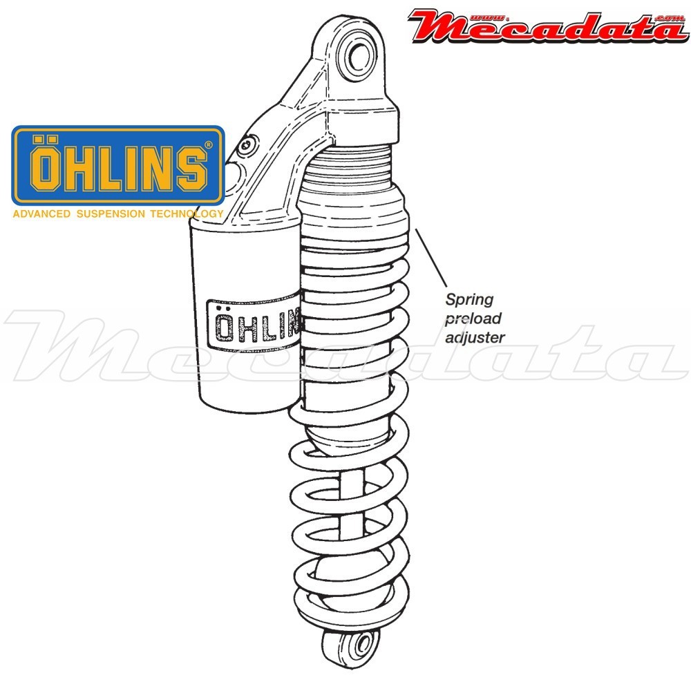 Amortisseur Ohlins KAWASAKI ZRX 400 (1994-1996) KA 141 (S36P)