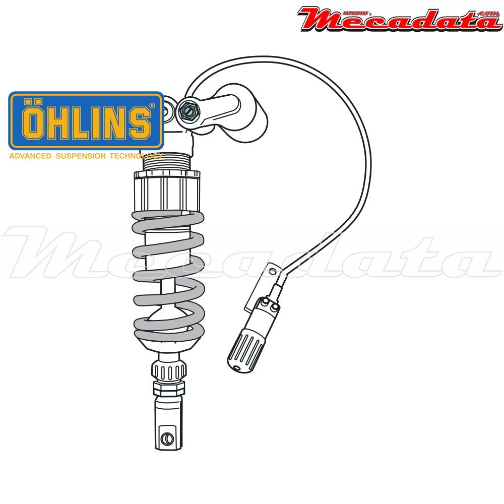 Amortisseur Ohlins KAWASAKI ZX 6 R (2007-2008) KA 646 (S46PR1C2LS)