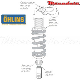 Amortisseur Ohlins KAWASAKI Z 750 S (2005-2006) KA 541 PFP (S46PR1C1L)
