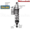 Amortisseur Ohlins KAWASAKI ZEPHYR 1100 (1992-2001) KA 446 (S36PR1C1L)
