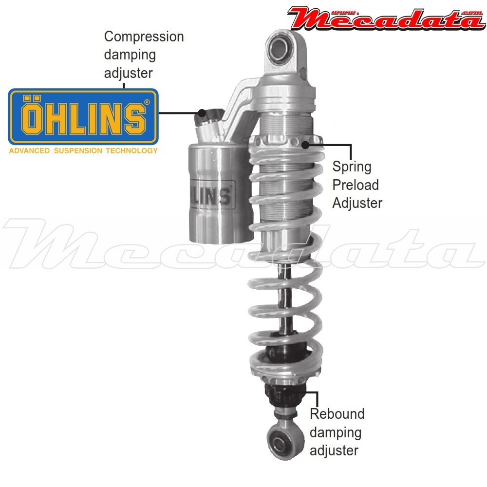 Amortisseur Ohlins KAWASAKI ZEPHYR 1100 (1992-2001) KA 448 (S36PR1C1L)