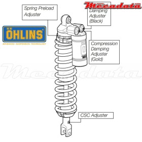 Amortisseur Ohlins KTM SX 150 (2009-2009) KT 993 PFP TTX (T44PR1C1Q1)
