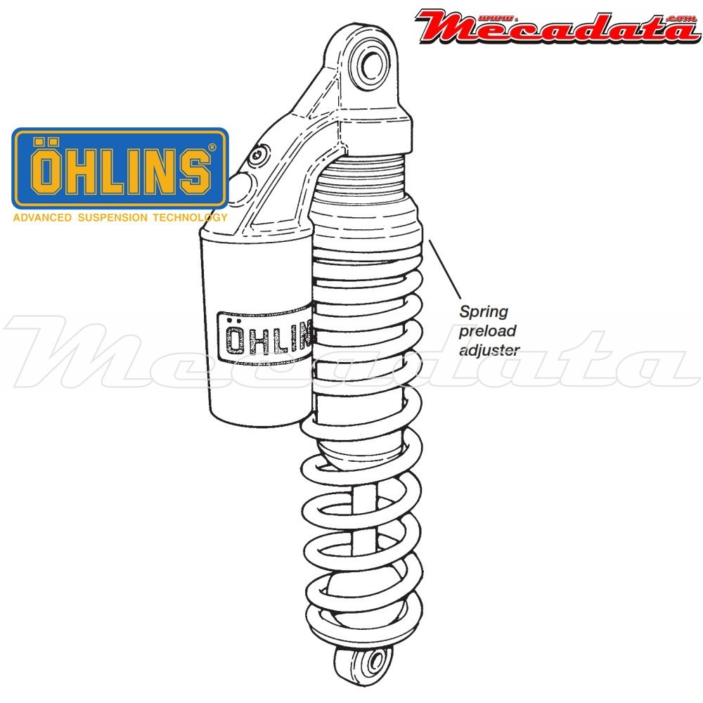 Amortisseur Ohlins MOTO GUZZI 1000 SP2 (1983-1988) MG 140 PFP (S36P)