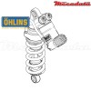 Amortisseur Ohlins MV AGUSTA F4 (2008-2009) MV 788 TTX (T36PR1C1S)
