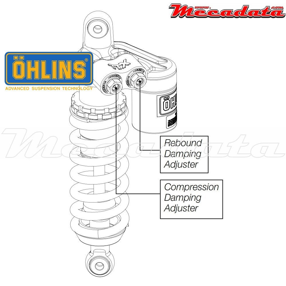 Amortisseur Ohlins MV AGUSTA F4 (2010-2014) MV 931 TTX (T36PR1C1)