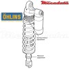 Amortisseur Ohlins SUZUKI RM 250 (2001-2003) SU 392 PFP (S46PR1C2)