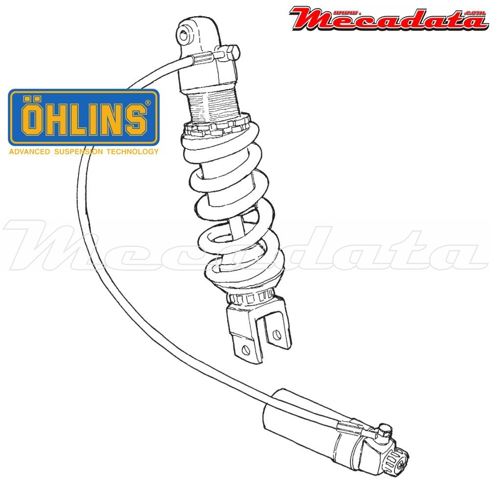 Amortisseur Ohlins SUZUKI GSF 600 N BANDIT (2000-2004) SU 005 PFP (S46HR1C1)