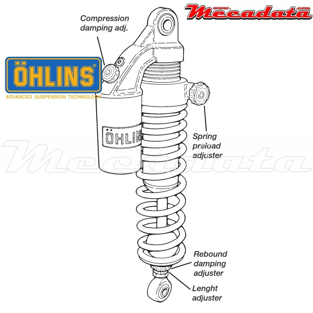 Amortisseur Ohlins SUZUKI GS 1000 S (1979-1982) SU 145 PFP (S36PR1C1LB)