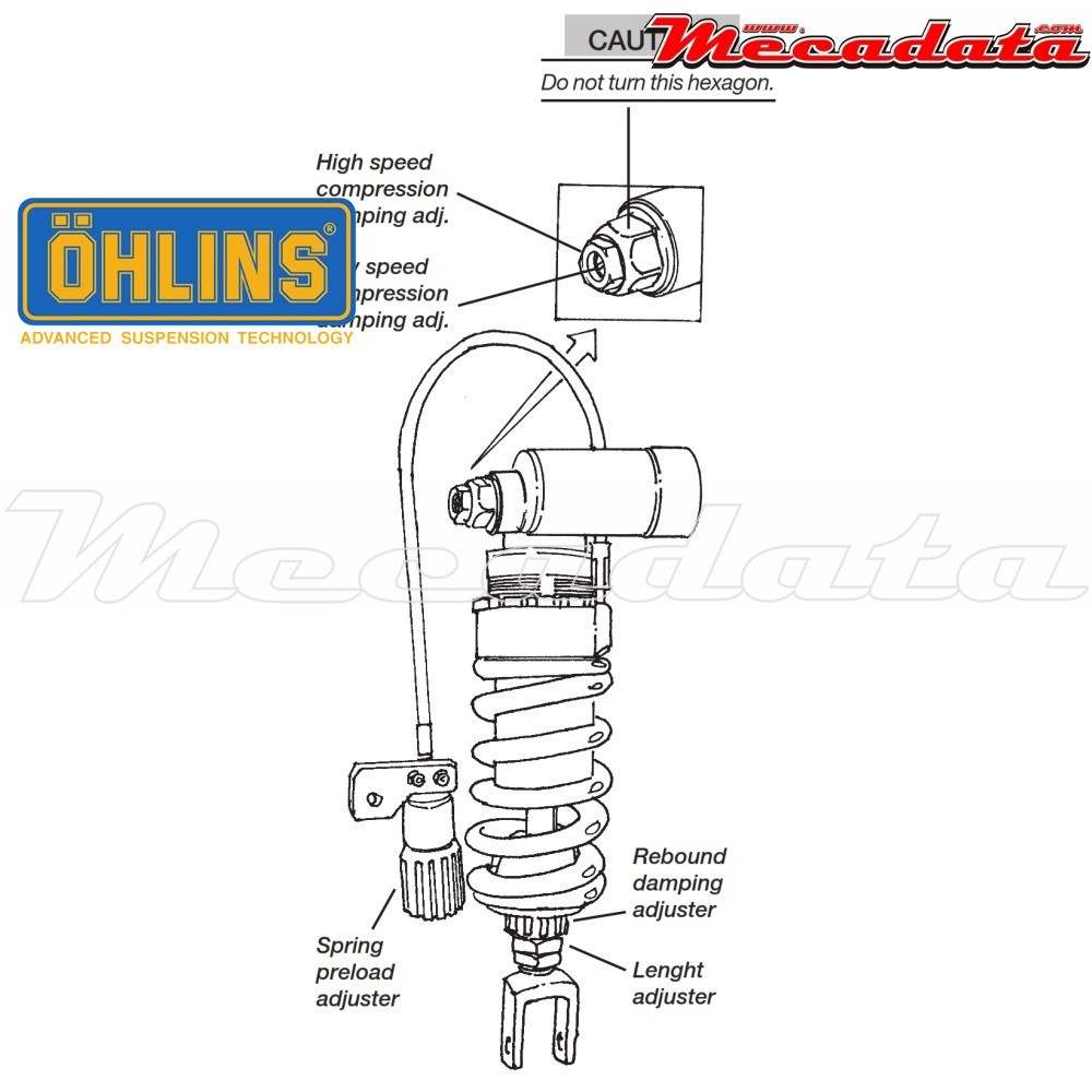 Amortisseur Ohlins SUZUKI GSX-R 600 (2001-2003) SU 149 PFP (S46PR1C2LS)