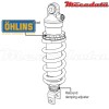 Amortisseur Ohlins SUZUKI GSR 750 (2011-2016) SU 121 (S46DR1)