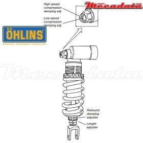 Amortisseur Ohlins SUZUKI GSX-R 1000 (2001-2002) SU 202 PFP (S46PR1C2L)