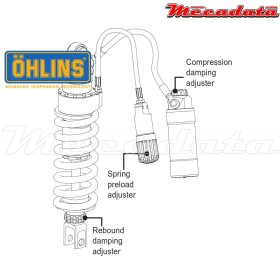 Amortisseur Ohlins TRIUMPH TIGER 800 XC (2011-2014) TR 120 (S46HR1C1S)
