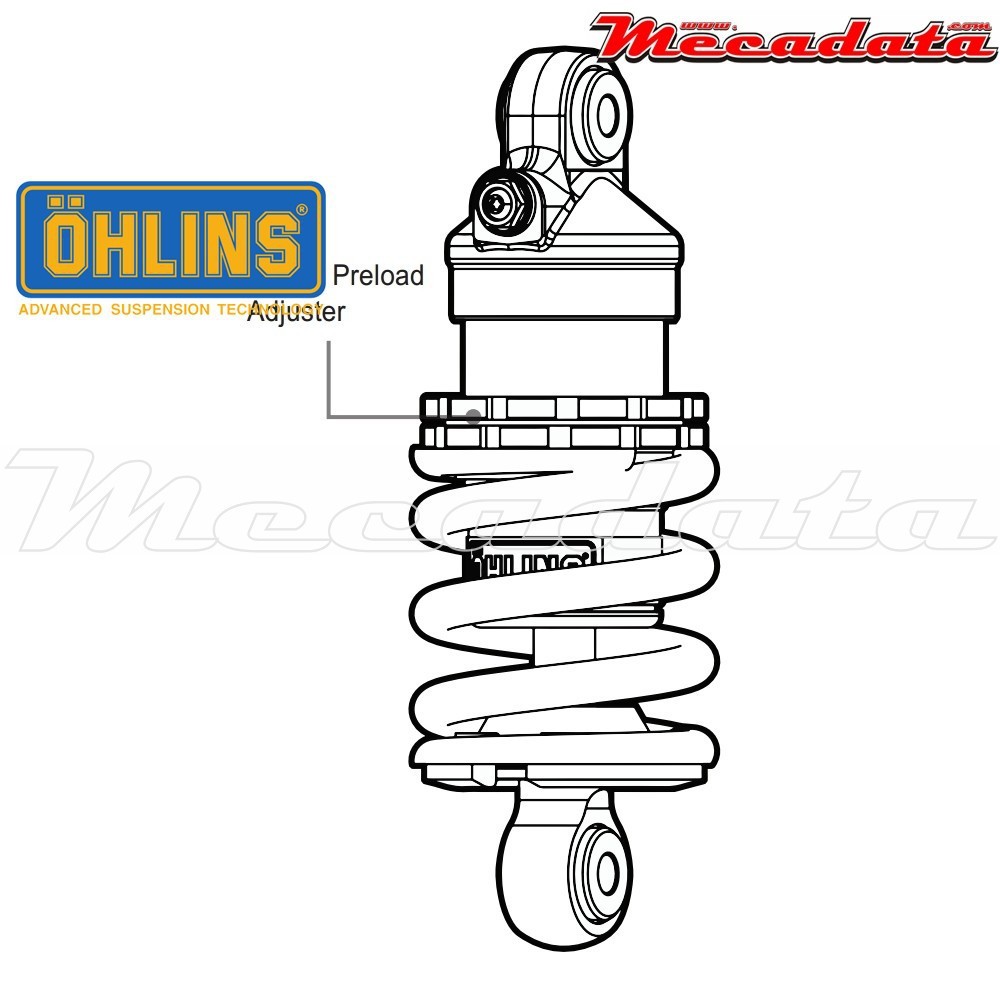 Amortisseur Ohlins YAMAHA CRYPTON (2014-2015) YA 518 (S46E)
