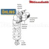 Amortisseur Ohlins YAMAHA YZF R1 (2009-2014) YA 362 TTX GP (T36PR1C1LS)