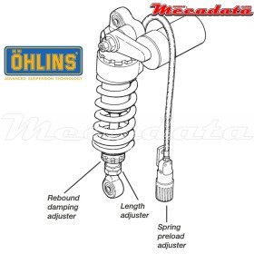 Amortisseur Ohlins YAMAHA YZF R6 (1999-2002) YA 154 PFP (S46PR1C2LS)