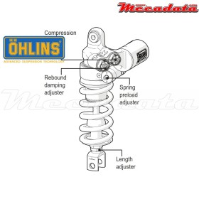 Amortisseur Ohlins YAMAHA YZF R6 (2006-2016) YA 361 TTX GP (T36PR1C1LB)