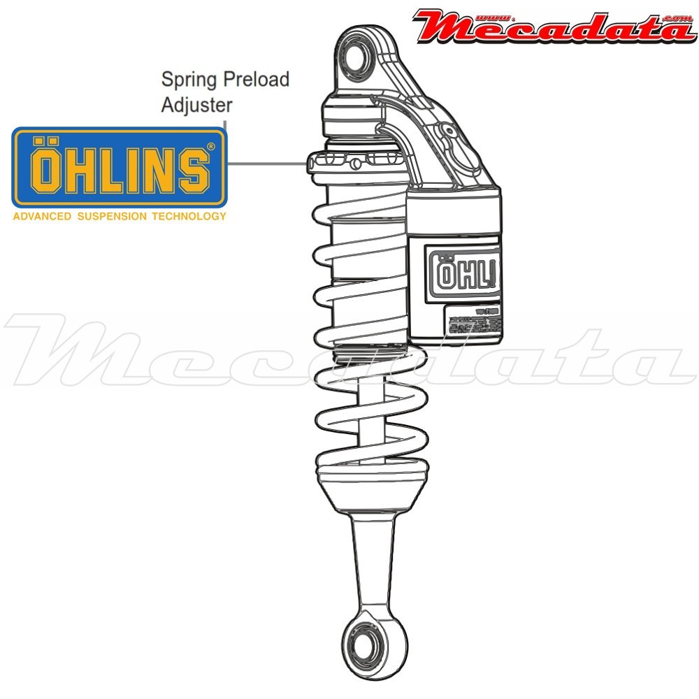 Amortisseur Ohlins YAMAHA SR 400 (2014-2014) YA 443 (S36P)