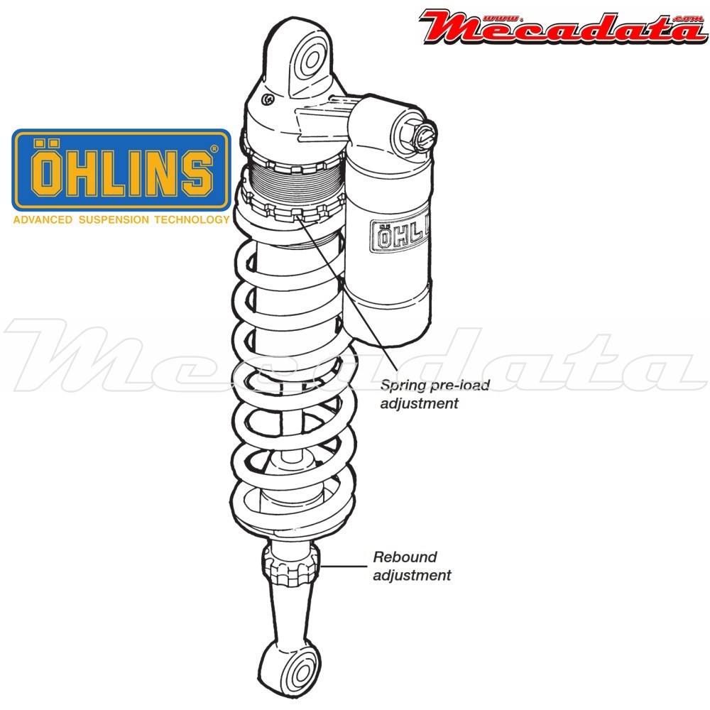 Amortisseur Ohlins YAMAHA YZF 250 (2002-2005) YA 593 PFP (S46PR1C2)