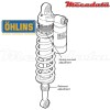 Amortisseur Ohlins YAMAHA YZF 250 (2002-2005) YA 593 PFP (S46PR1C2)