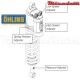 Amortisseur Ohlins ~ YAMAHA YZF 250 (2008-2013) ~ YA 1393 (T44PR1C2)