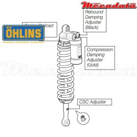 Amortisseur Ohlins YAMAHA YZF 450 (2008-2009) YA 994 PFP TTX (T44PR1C1)