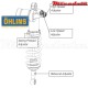 Amortisseur Ohlins ~ YAMAHA YZF 450 (2010-2013) ~ YA 1394 (T44PR1C2)
