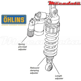 Amortisseur Ohlins YAMAHA YZF R1 (2004-2006) YA 343 (S46PR1C2LS)