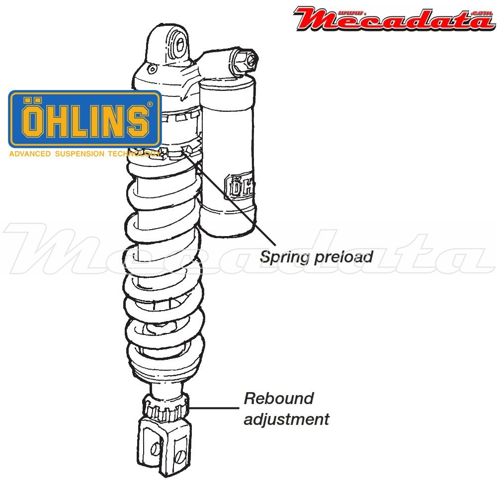 Amortisseur Ohlins YAMAHA YZ 125 (2000-2001) YA 191 PFP (S46PR1C2)