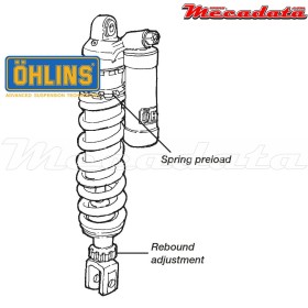 Amortisseur Ohlins YAMAHA YZ 250 (1999-2001) YA 192 PFP (S46PR1C2)
