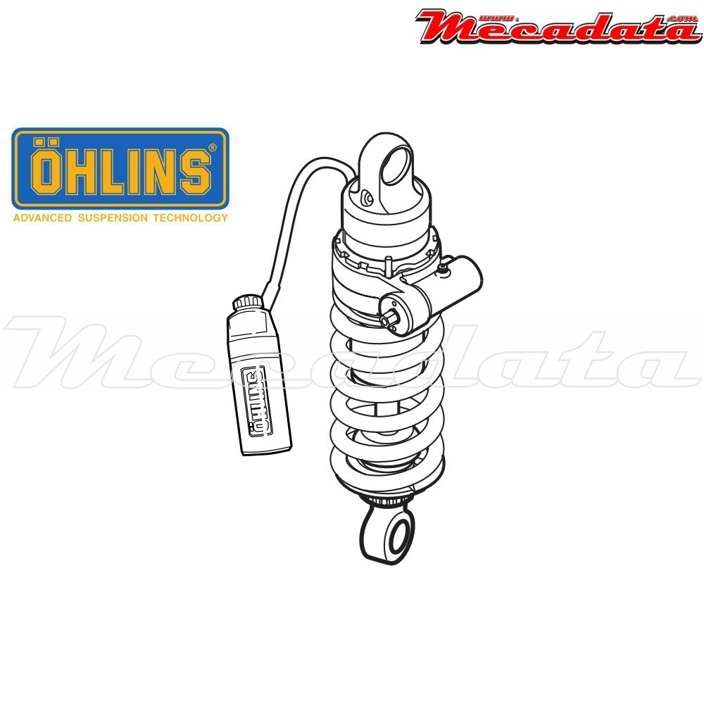 Amortisseur Ohlins YAMAHA YZ 490 (1987-1987) YA 645 PFP (S46PR1C1)