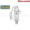 Amortisseur Ohlins YAMAHA YZ 490 (1987-1987) YA 645 PFP (S46PR1C1)