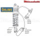 Amortisseur Ohlins ~ YAMAHA FJR 1300 ABS (2006-2012) ~ YA 707 (S46HR1C1S)