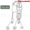 Amortisseur Ohlins YAMAHA YZF R1 (1998-2001) YA 155 PFP (S46PR1C2LS)