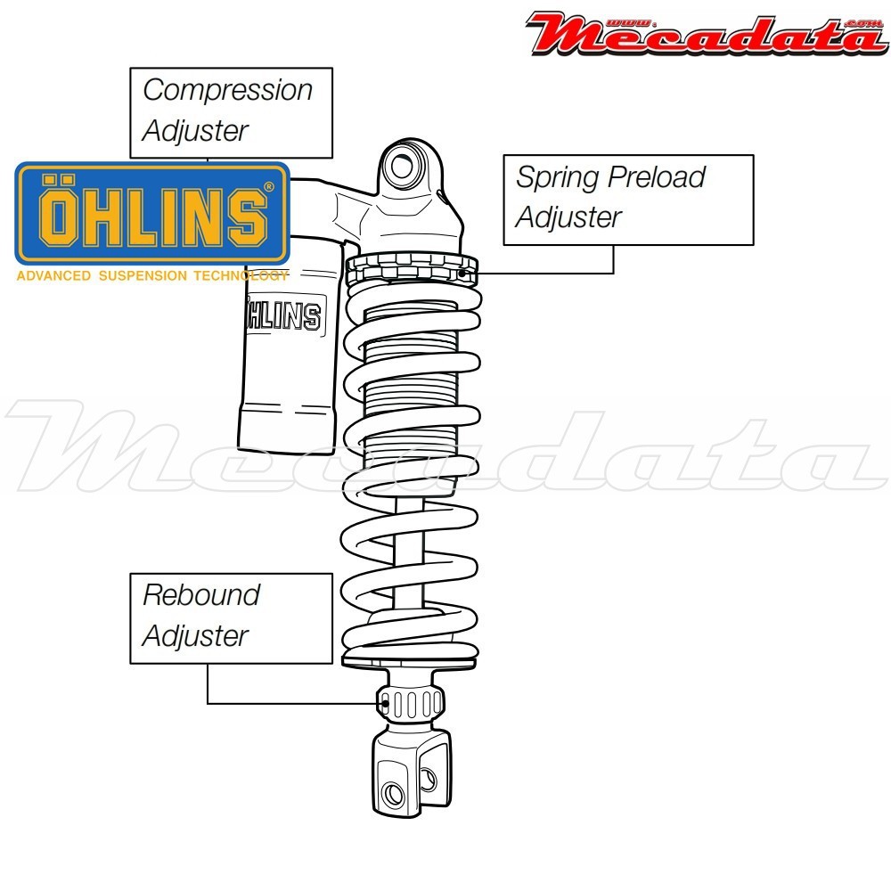 Amortisseur Ohlins YAMAHA XTZ 660 TENERE (2008-2013) YA 817 (S46PR1C1)