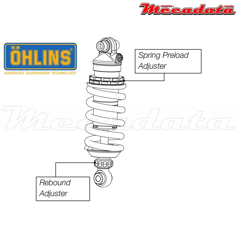 Amortisseur Ohlins YAMAHA XJ 6 (2009-2013) YA 907 (S46DR1)