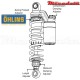 Amortisseur Ohlins ~ YAMAHA XJR 1200 (1995-1998) ~ YA 964 (S36PR1C1L) - BlackLine