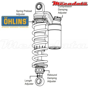 Amortisseur Ohlins YAMAHA XJR 1200 (1995-1998) YA 964 (S36PR1C1L)