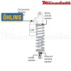 Amortisseur Ohlins YAMAHA V-MAX 1200 (1985-2005) YA 426 (S36PR1C1L)